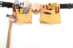 CLC Heavy Duty 8 pocket Leather/Suede Work Apron Tan 1 pk