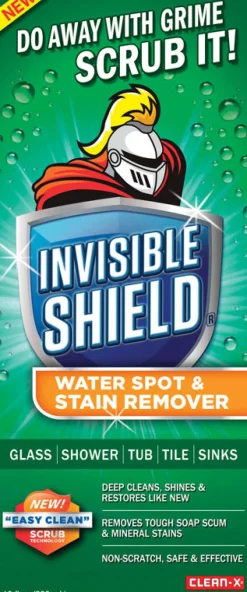 Clean-X Invisible Shield Eucalyptus Mint Scent Water Spot & Stain Remover 10 oz.