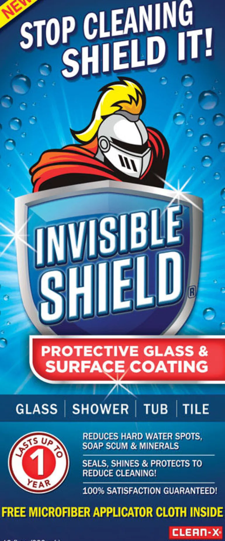 Clean-X Invisible Shield Original Scent Protective Glass and Surface Coating 10 oz.