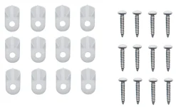 CLIP SCREEN PLASTIC WHT