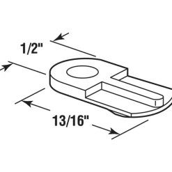 CLIP SCREEN PLASTIC WHT