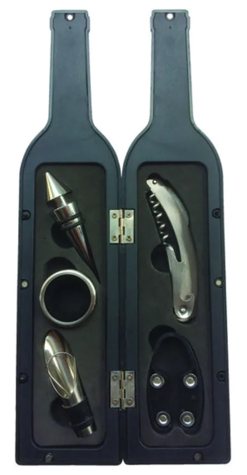 Clos Du Mirage Black/Silver Plastic/Steel Wine Opener
