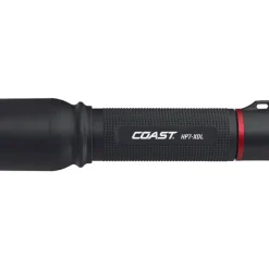 Coast Black Aluminum 240 lm. Lanyard Hole Alkaline LED Flashlight AAA Battery 6.25 L in.