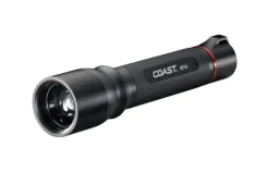 Coast Black Aluminum AA Battery Waterproof Focusing LED Flashlight 629 lm, 8.4 L x 1.8 W in.