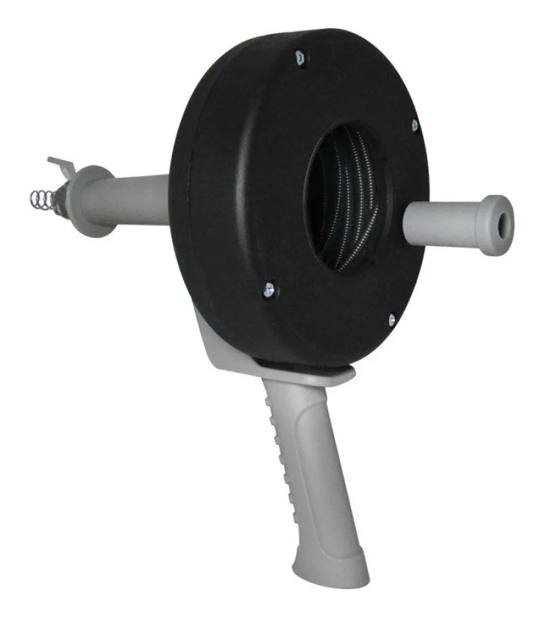 Cobra High Impact Polymer Housing Drain Auger 1/4 in. x 15 ft. with Pistol Grip Drum