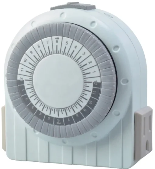 Coleman Cable 50021wd White 24 Hour Digital Timer With Night Light