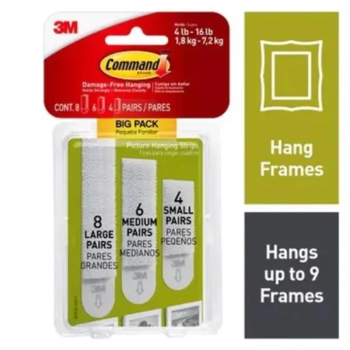 Command Strips 17211-Bpes Command Assorted Picture Hanging Strips