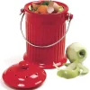 COMPOST CROCK RED 10.5"H