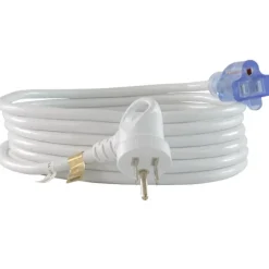 Conntek Indoor 15 ft. L White Extension Cord 16/3 SJTW
