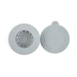Core Kitchen Gray Silicone Sink Strainer with Stopper