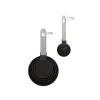 Core Kitchen Stainless Steel Black/Silver Measuring Spoon and Cup Set