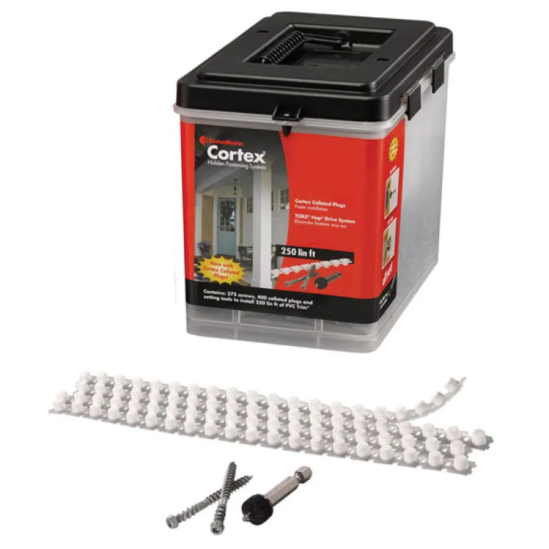 Cortex Azek No.20 X 2-3/4 in. L White Torx Ttap Star Head Trim Screws and Plugs Kit