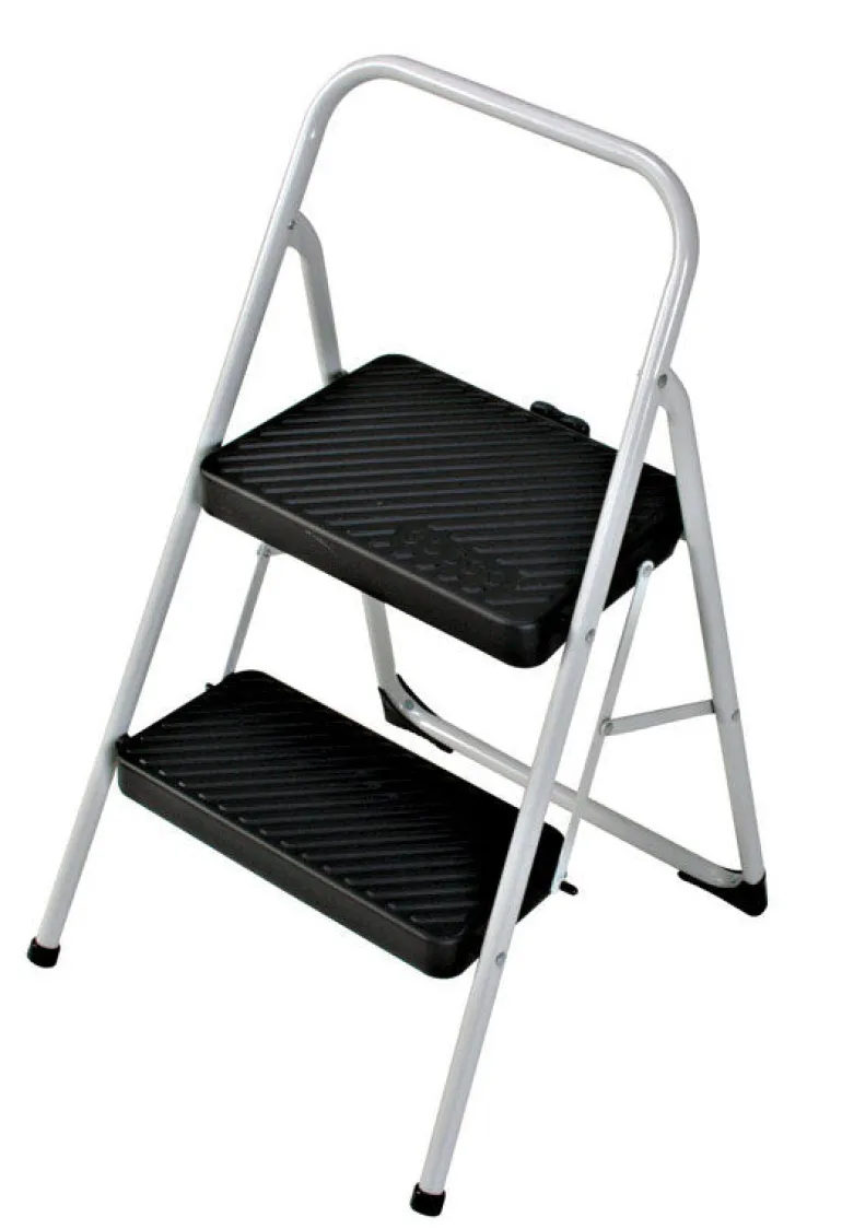 Cosco 28.15 in. H x 17.323 in. W 200 lb. capacity 2 step Steel Folding Two Step Stool