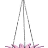 Couronne Fuchsia Wild Bird 16.9 oz. Glass Hanging Bowl Bird Feeder 1 ports