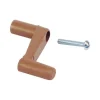 CRANK WINDOW 3/4" PL BRN