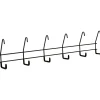 Crawford 28.5 in. L Powder Coated Black Steel Long Handle Hanger Utility 6-Hook Rack 10 lb. cap. 1 p