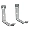 Crawford 7.25 in. L Silver Zinc Medium Utility Ladder Hook 20 lb. cap. 2 pk