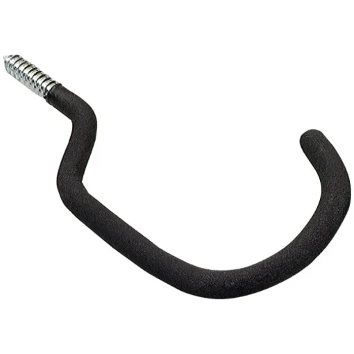 Crawford 8.5 In. L Vinyl Coated Black Steel Medium Super Bicycle Hook 75 Lb. Capacity 1 Pk