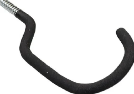Crawford 8.5 In. L Vinyl Coated Black Steel Medium Super Bicycle Hook 75 Lb. Capacity 1 Pk
