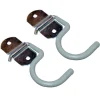 Crawford 2.5 in. L Vinyl Coated Gray Steel Small Handle Hanger Hanger Holder 5 lb. cap. 2 pk