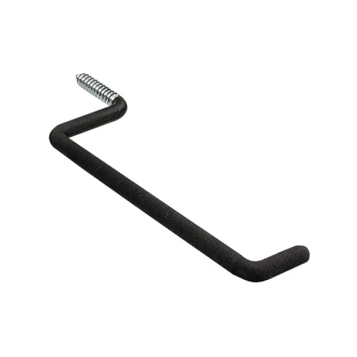 Crawford 7 in. L Vinyl Coated Black Steel Large Ladder Hook 50 lb. capacity 1 pk