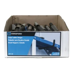 Crawford 7 in. L Vinyl Coated Black Steel Large Ladder Hook 50 lb. capacity 1 pk