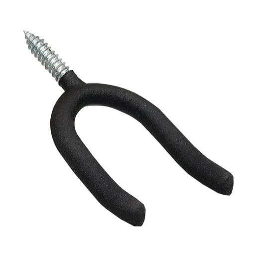Crawford 4.88 in. L Vinyl Coated Black Steel Large Super Tool Hook 50 lb. capacity 1 pk (Pack of 25)