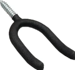 Crawford 4.88 in. L Vinyl Coated Black Steel Large Super Tool Hook 50 lb. capacity 1 pk (Pack of 25)