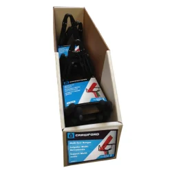 Crawford 7 in. L Zinc-Plated Black Steel Hanger Holder 50 lb. cap. 2 pk