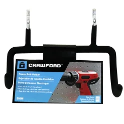 Crawford Black Steel 4.3 in. Power Drill Hanger 1 pk