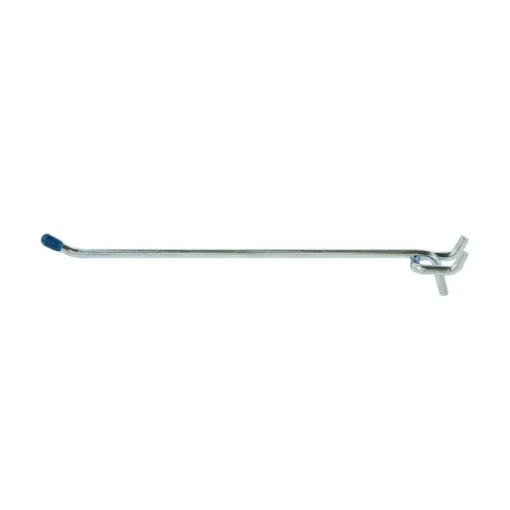 Crawford Silver Steel 8 in. Peg Hooks 2 pk