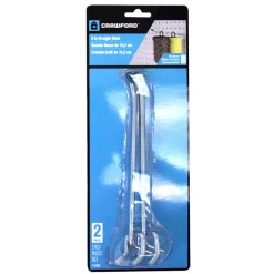 Crawford Silver Steel 8 in. Peg Hooks 2 pk
