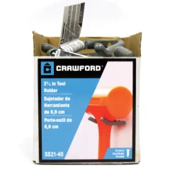 Crawford Vinyl Coated Gray Steel Small Storage Hook 5 lb. capacity 1 pk (Pack of 20)