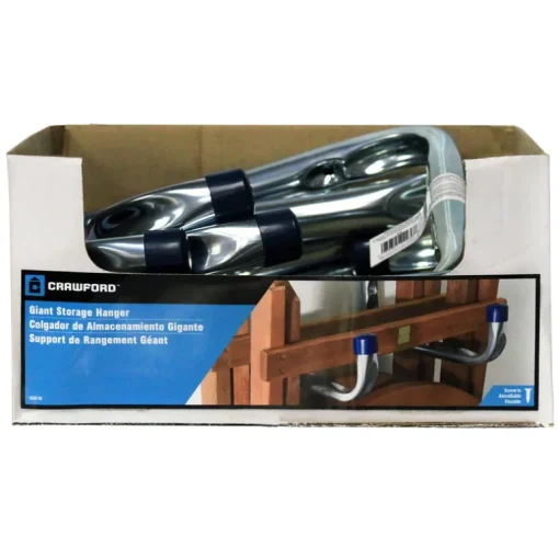 Crawford Zinc Plated Silver Steel 11 in. Giant Storage Hangers 1 pk (Pack of 10)