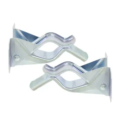 Crawford Zinc-Plated Silver Steel Spring Clip For 7/8 2 pk