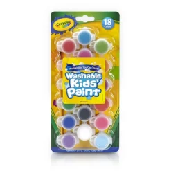 Crayola Kids Washable Paint Set Multicolored 18 pc. (Pack of 6)