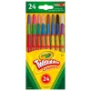 Crayola Non-Toxic Assorted Colors Compact No Sharpening Mini Twistables Crayons