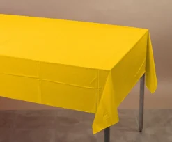 Creative Converting 710234 54 X 108 School Bus Yellow Tablecover