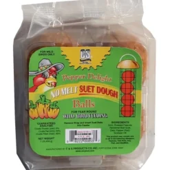 C&S Delight Suet All Wild Birds Roasted Peanuts Hot Pepper Suet 1.05 lb