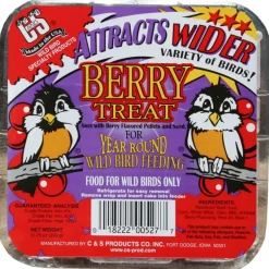 C&S Products Berry Treat Assorted Species Wild Bird Food Beef Suet 11.75 oz. (Pack of 12)