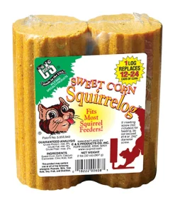 C&S Products Squirrelog Wildlife Corn Squirrel and Critter Food 32 oz