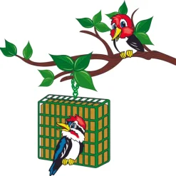 C&S Products Woodpecker Treat Assorted Species Wild Bird Food Beef Suet 11 oz. (Pack of 12)