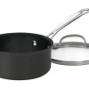 Cuisinart Chef's Classic Stainless Steel Sauce Pan With Lid 1-1/2 qt Black