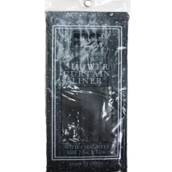 CURTAIN LINER BLK 70X72"