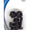 Custom Accessories Black Nylon License Plate Fasteners