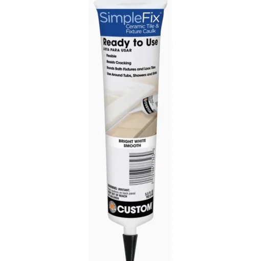 Custom Building Products SimpleFix Bright White Siliconized Acrylic Tile Caulk 5.5 oz