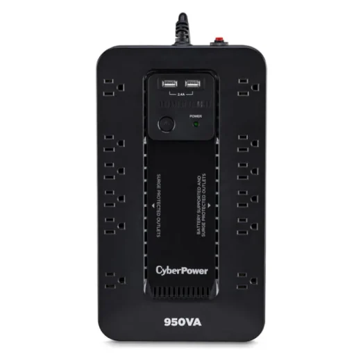 CyberPower 5 ft. L 12 outlets Power Block Black 890 J