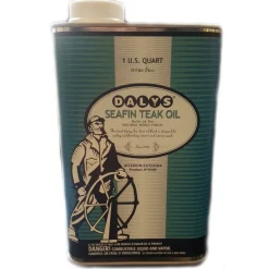 Dalys SeaFin 550 g/L Amber/Clear Teak Oil Finish 1 qt.