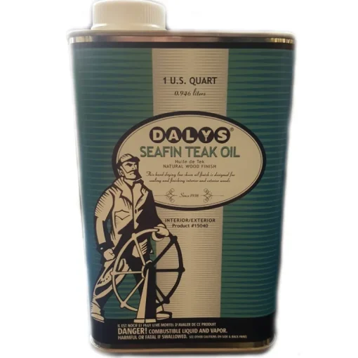 Dalys SeaFin 550 g/L Amber/Clear Teak Oil Finish 1 qt.