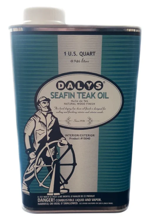 Dalys SeaFin 550 g/L Amber/Clear Teak Oil Finish 1 qt.
